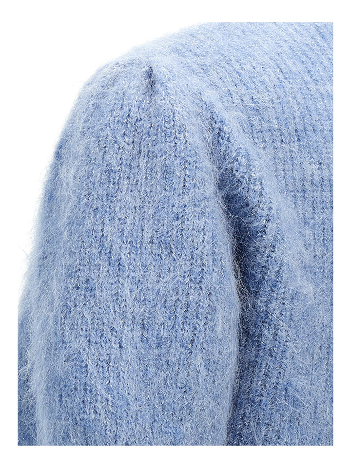 Blue Soft Knit Maglioni Celeste