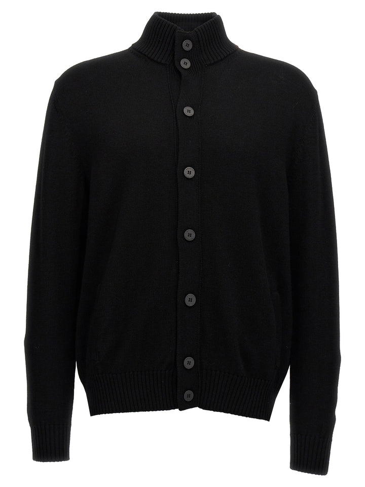 Merino Cardigan Maglioni Nero