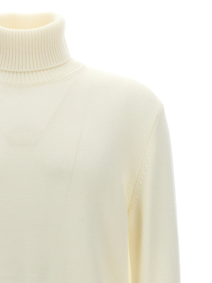 Wool Turtleneck Sweater Maglioni Bianco