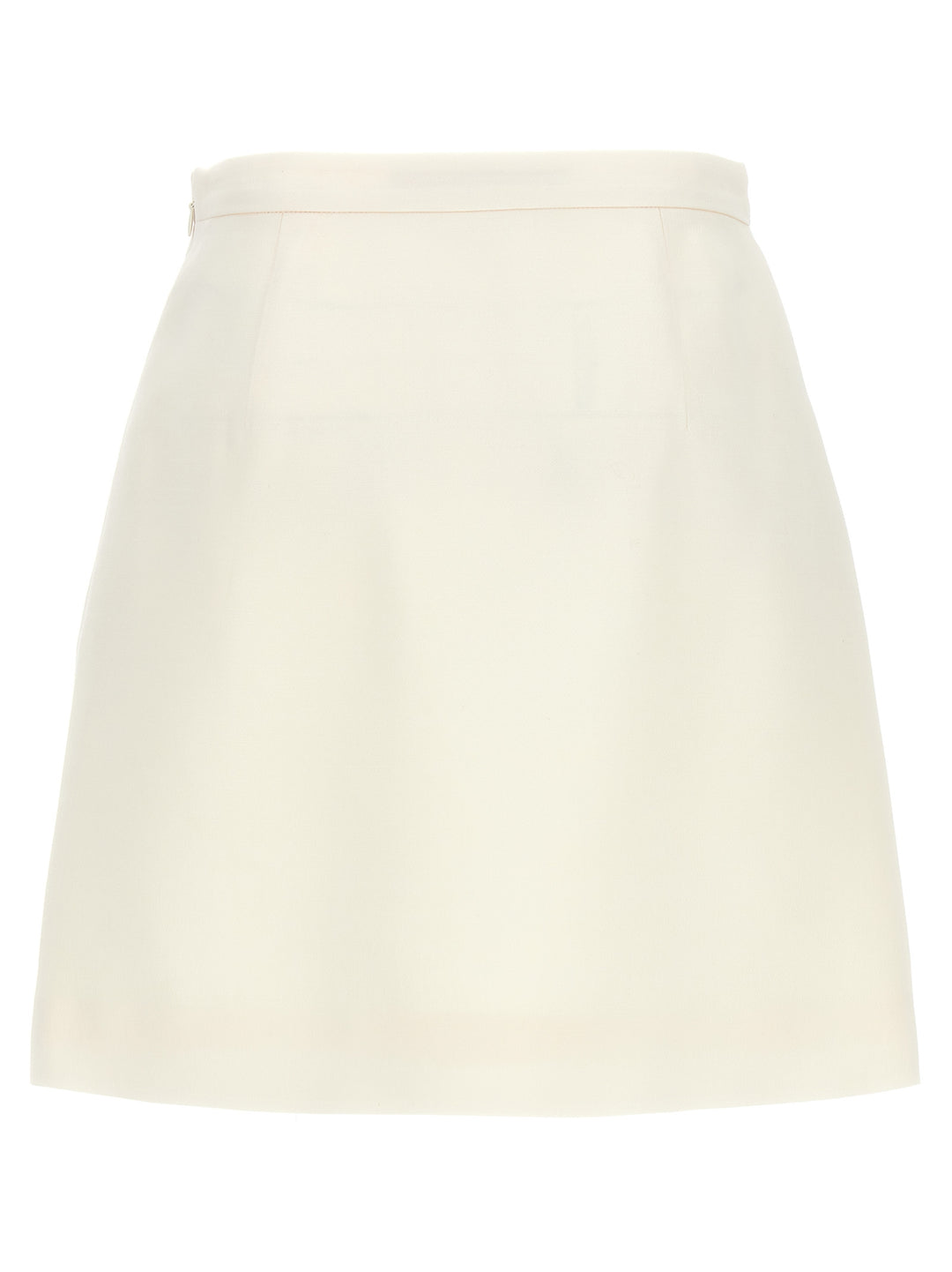 Valentino Garavani Crepe Couture Skirt Gonne Bianco