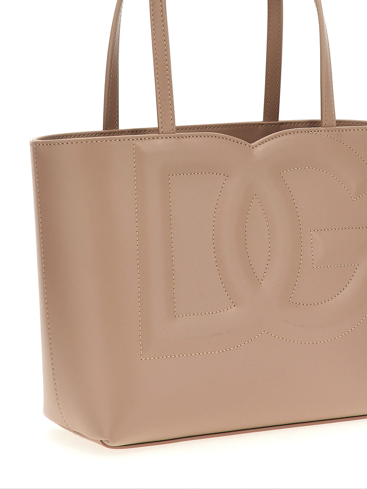 Dg Logo Bag Tote Rosa