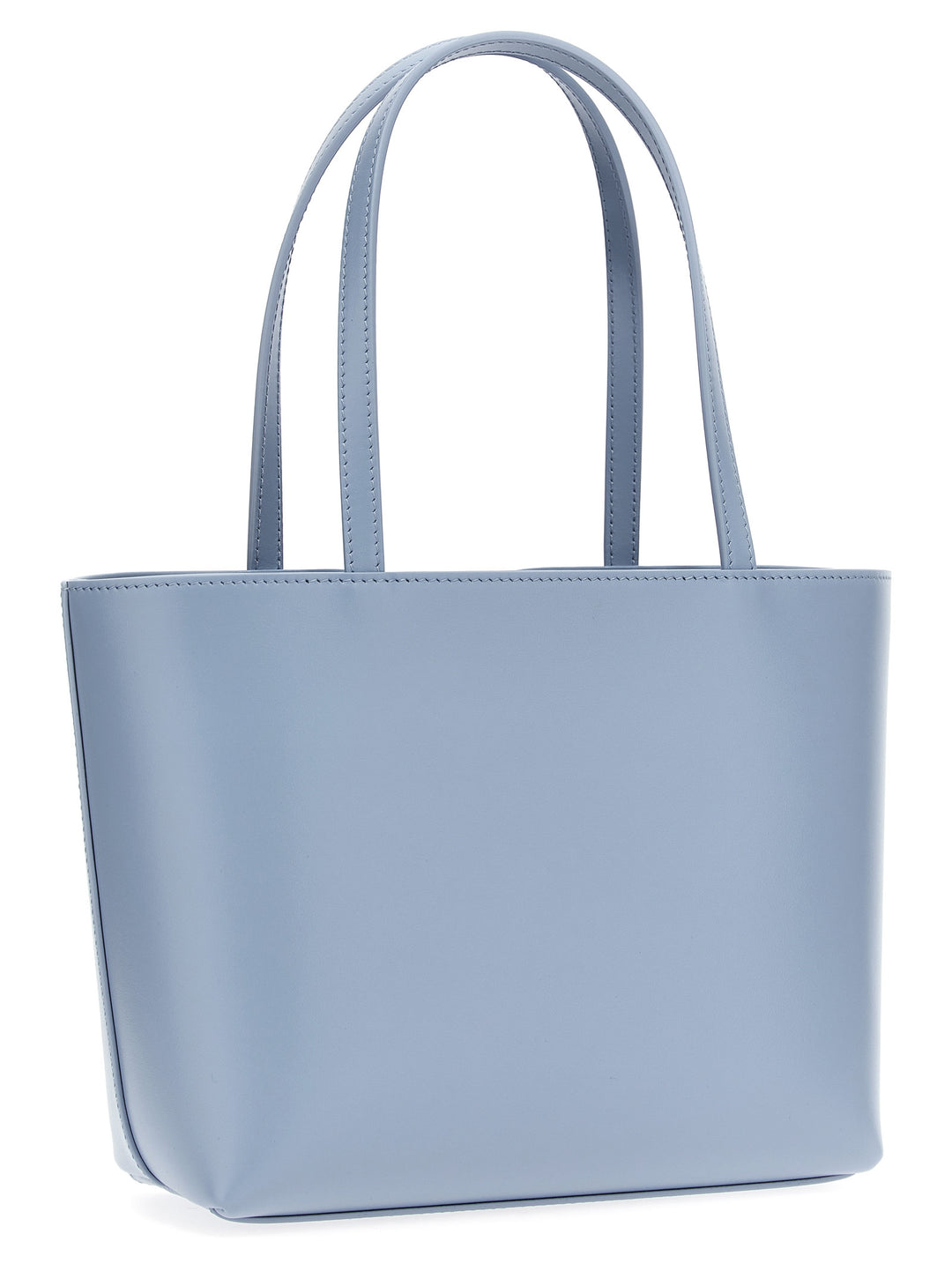 Small Logo Shopping Bag Borse A Mano Celeste