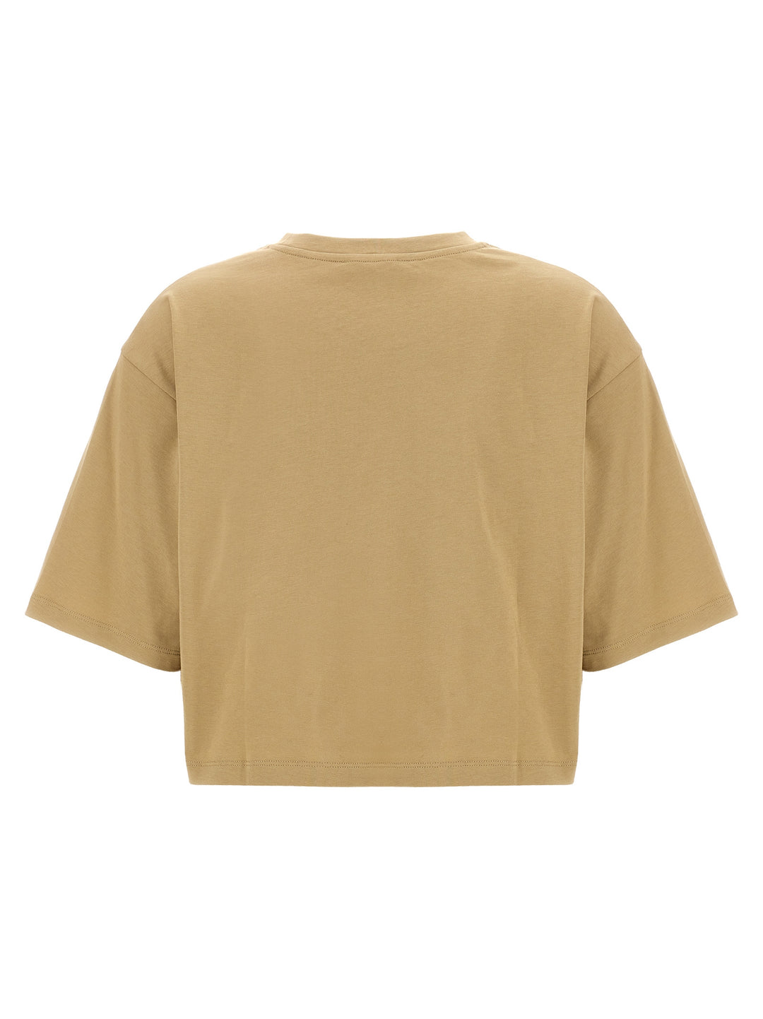 Cropped T Shirt Beige