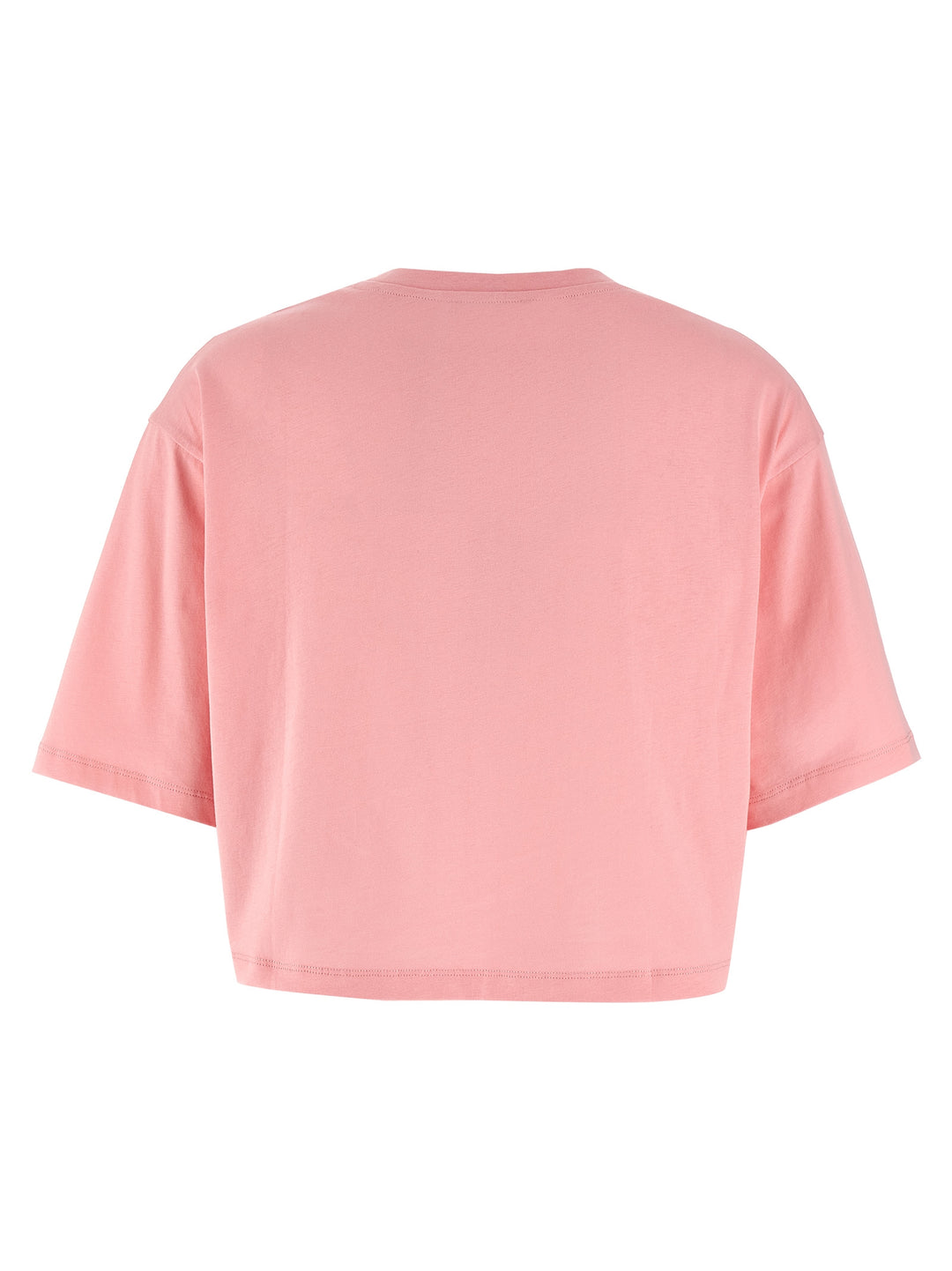 Logo Crop T Shirt Rosa