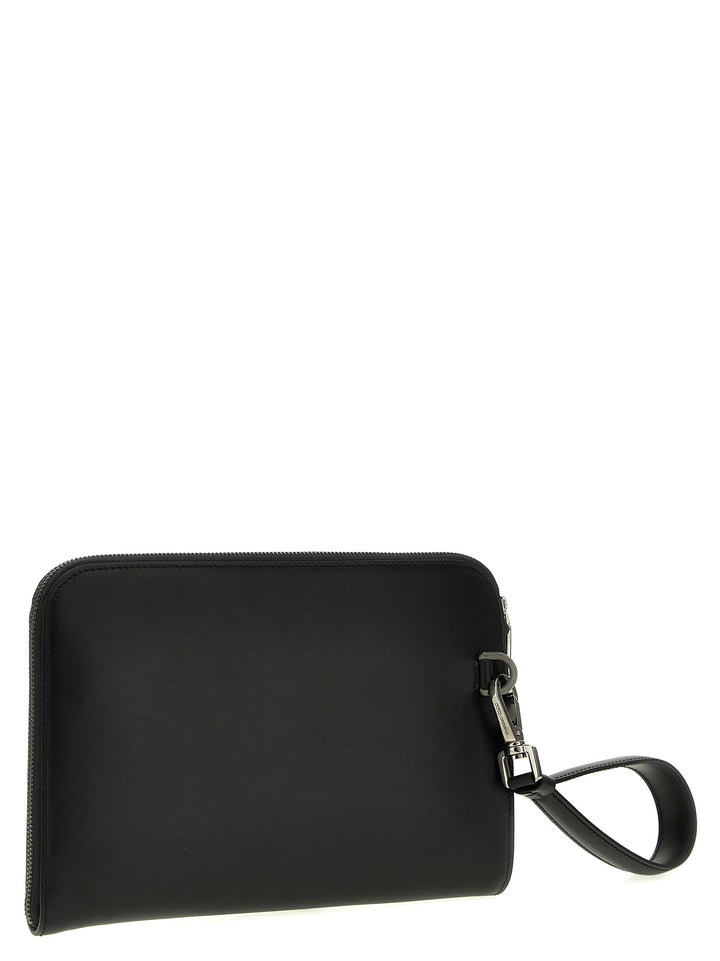 Logo  Bag Clutch Nero