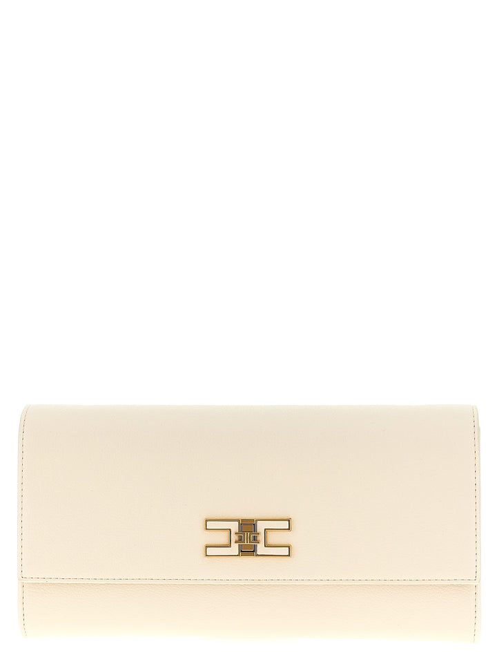 Logo  Bag Clutch Bianco