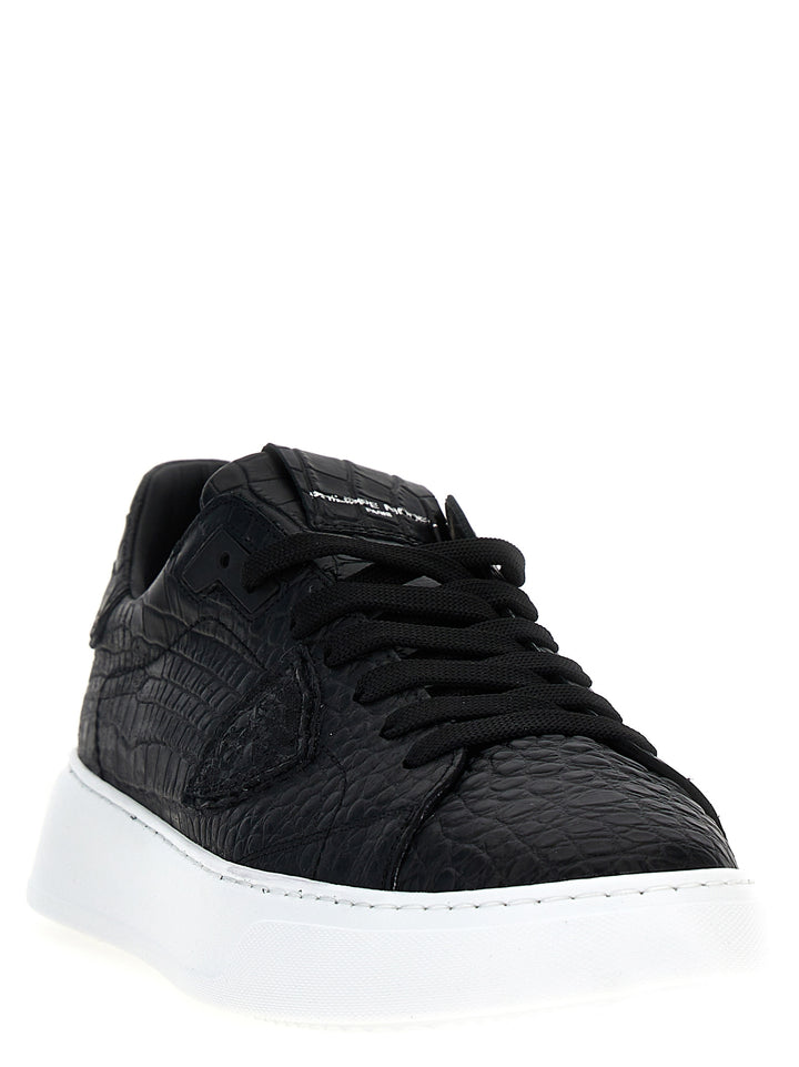 Temple Low Man Sneakers Bianco/Nero