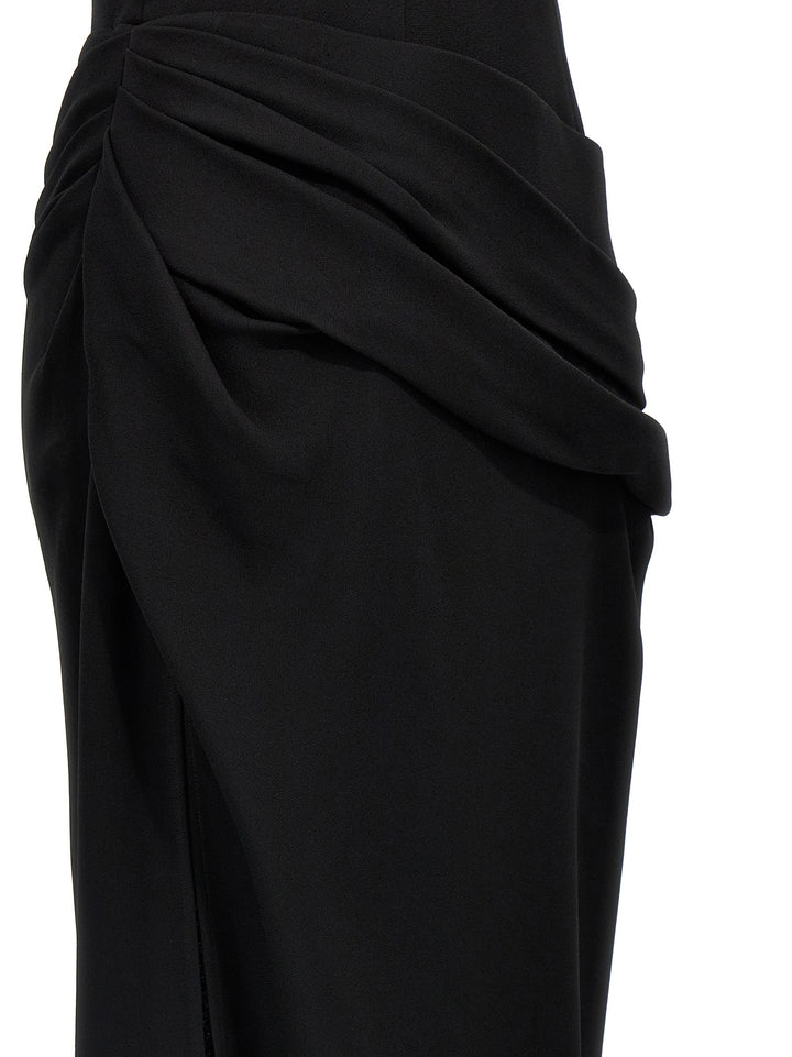 Draped Dress Abiti Nero