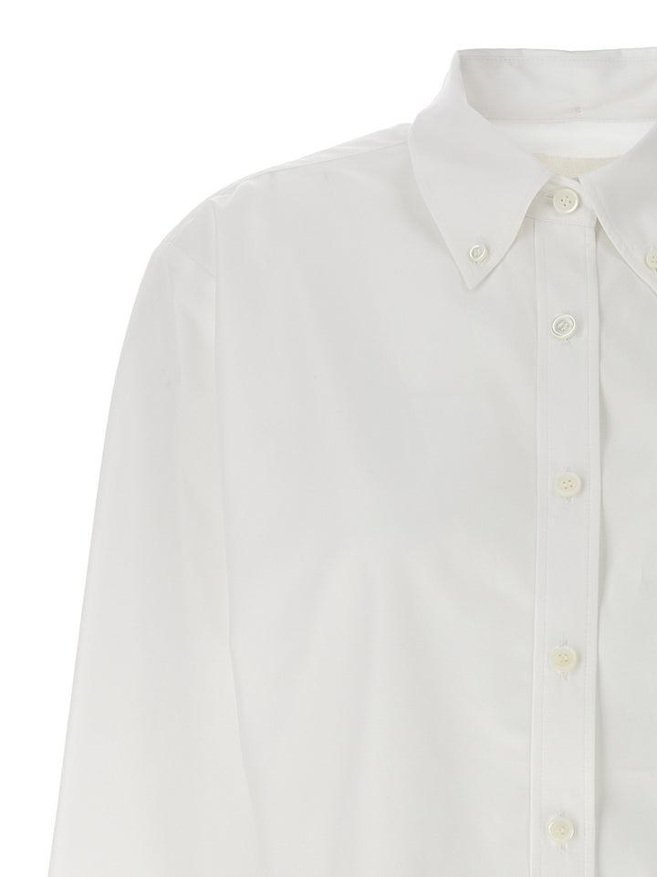 Cropped Logo Shirt Camicie Bianco