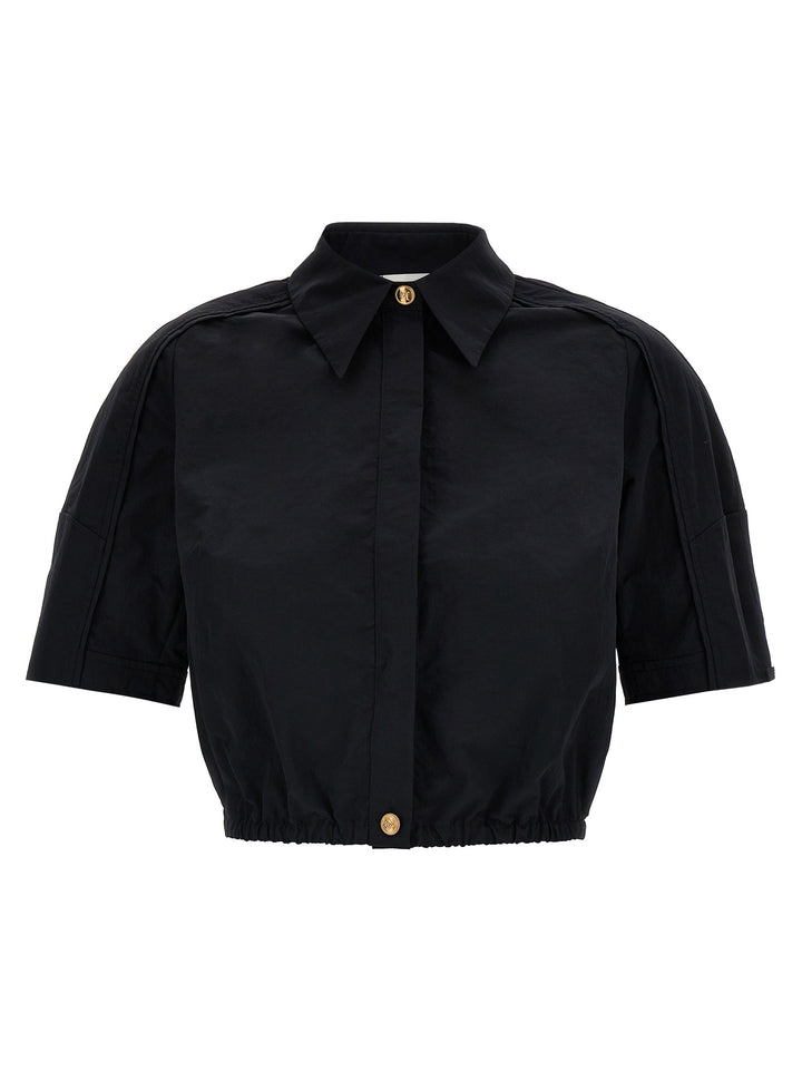 Cropped Shirt Camicie Nero