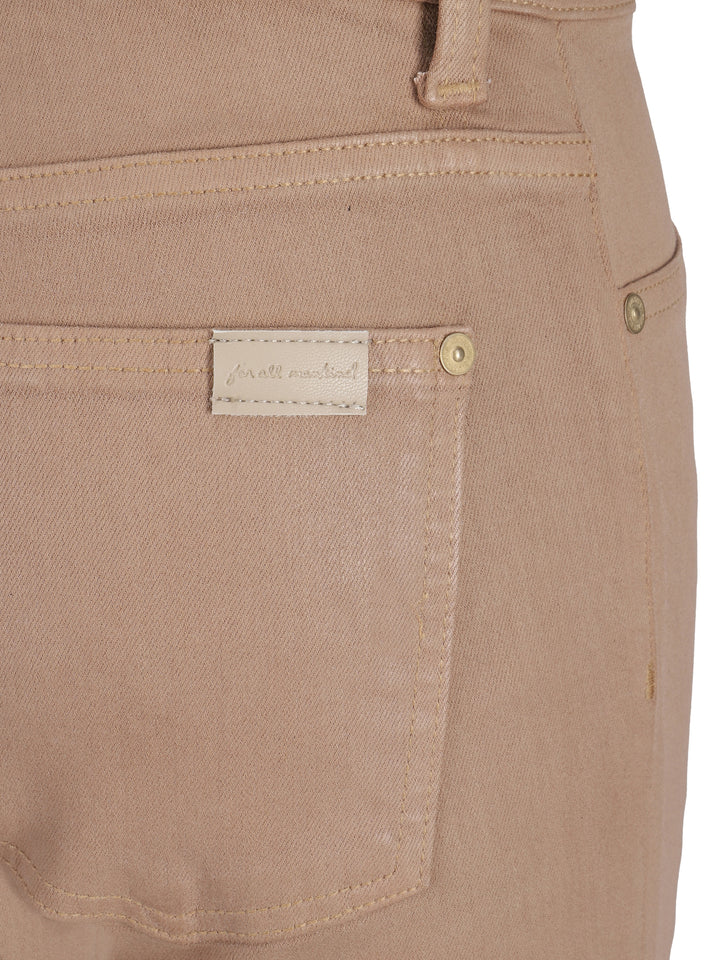 Pantaloni Denim Coated Strecht Cafe Crema