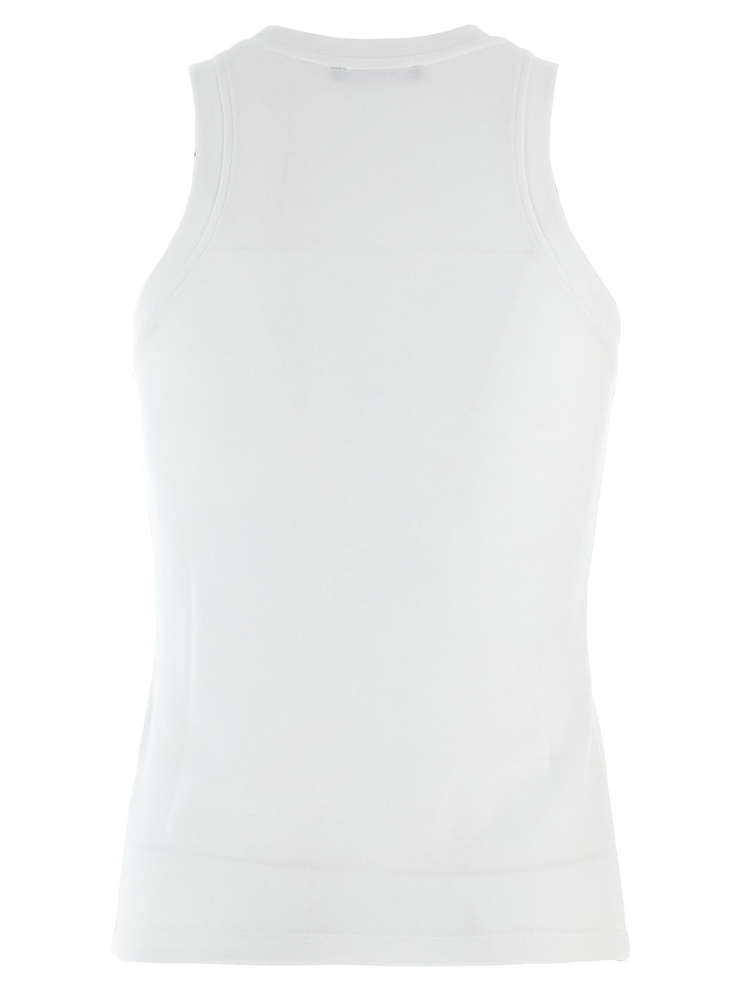 Logo Embroidery Tank Top Top Bianco/Nero