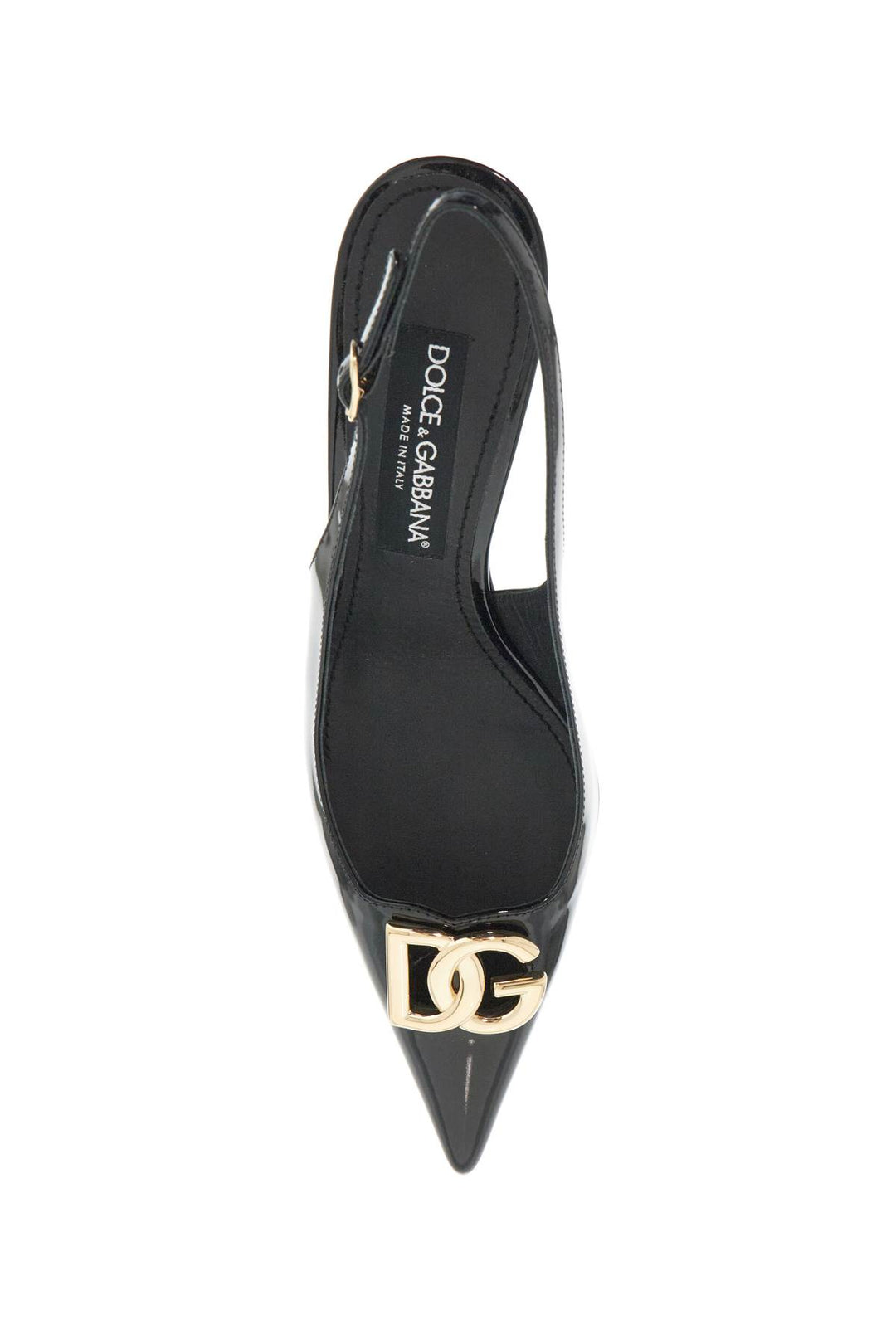 Décolleté Slingback In Pelle Lucida