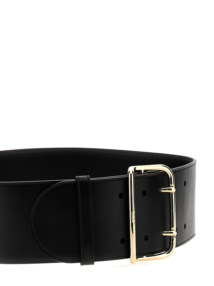 Leather Belt Cinture Nero