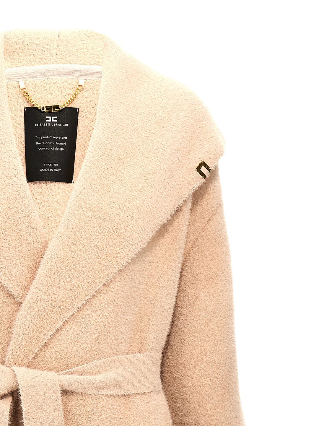 Fur-Effect Coat Trench E Impermeabili Rosa