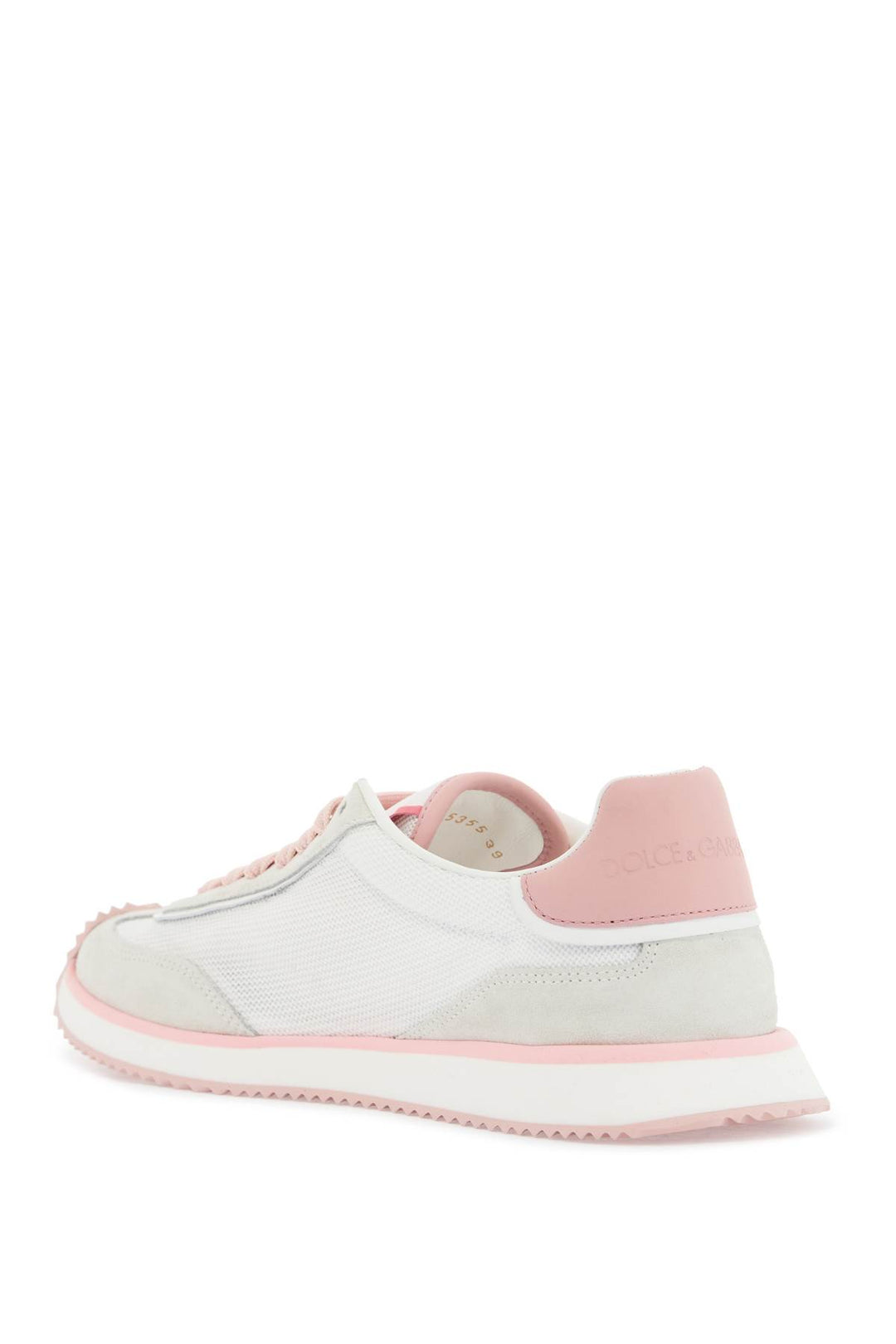 Sneakers Con Logo Dg Bianco E Rosa