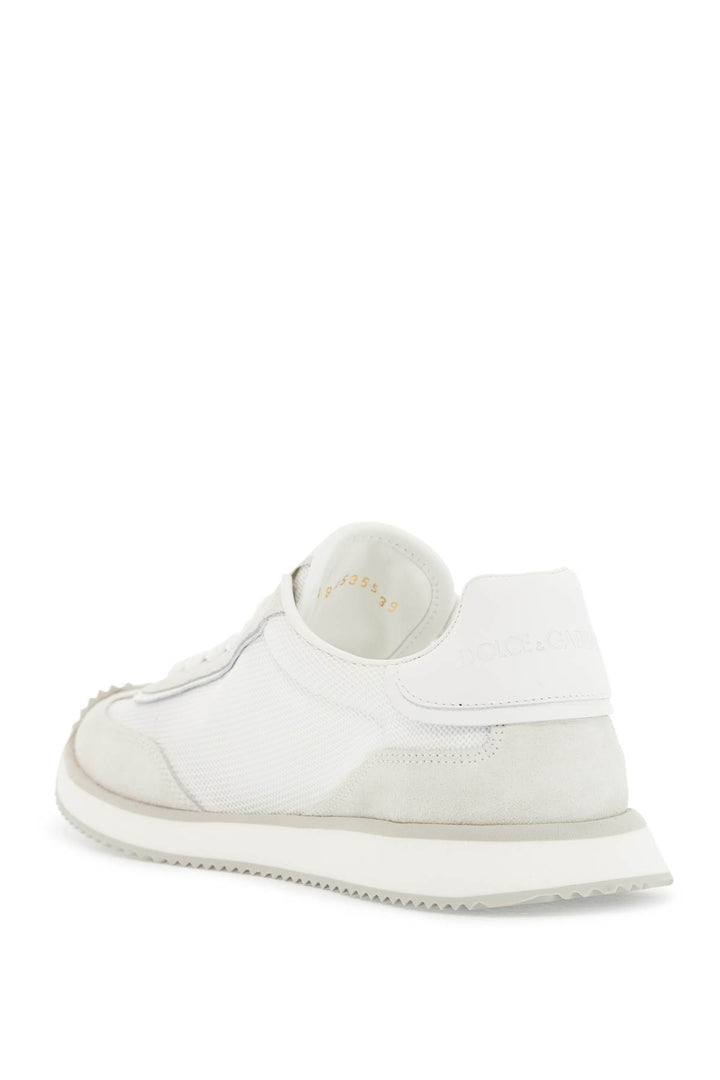 Sneakers Basse Con Logo Dg Bianche In Pelle