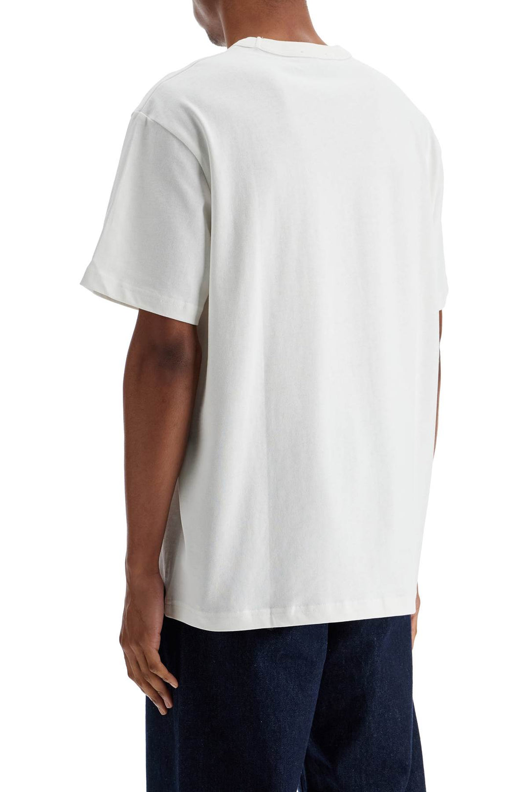 T Shirt Unisex Boxy In Cotone Biologico Bianco