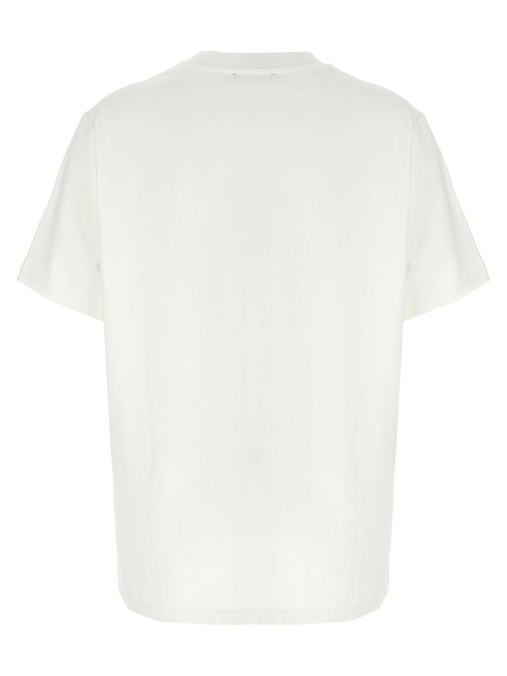 Logo Print T Shirt Bianco