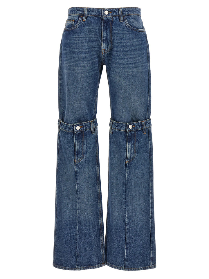 Open Knee Jeans Blu