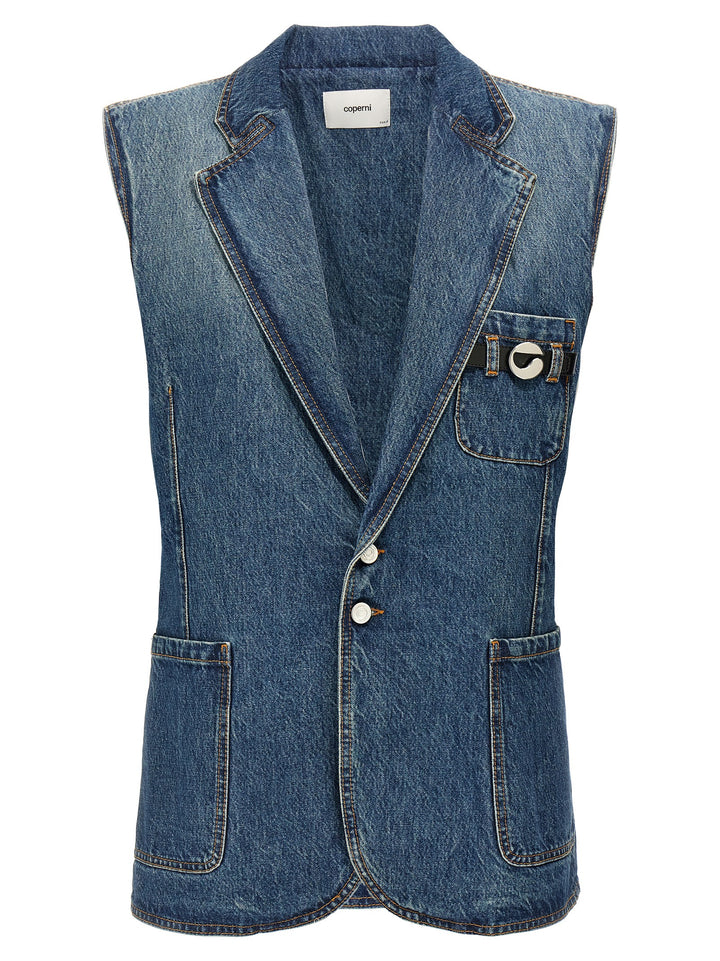 Strap Vest Gilet Blu