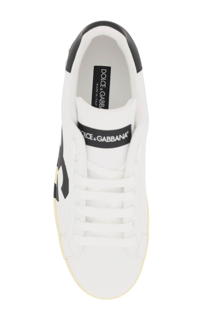 Sneakers Portofino In Pelle Con Logo Dg