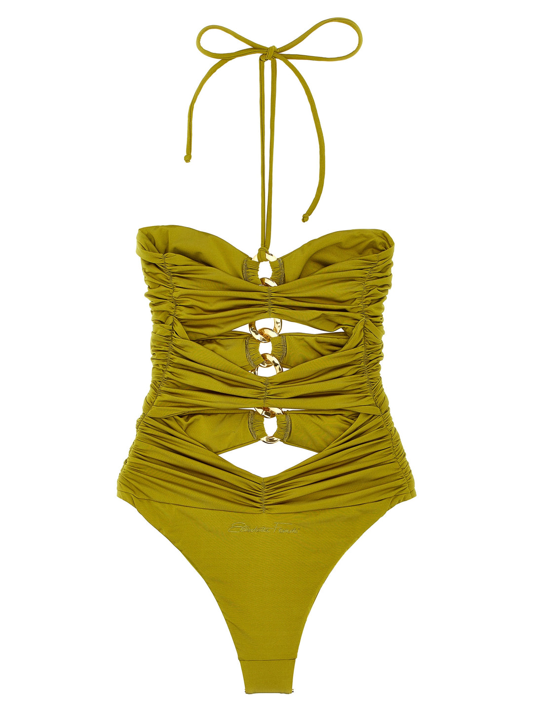 Chain One-Piece Swimsuit Beachwear Verde