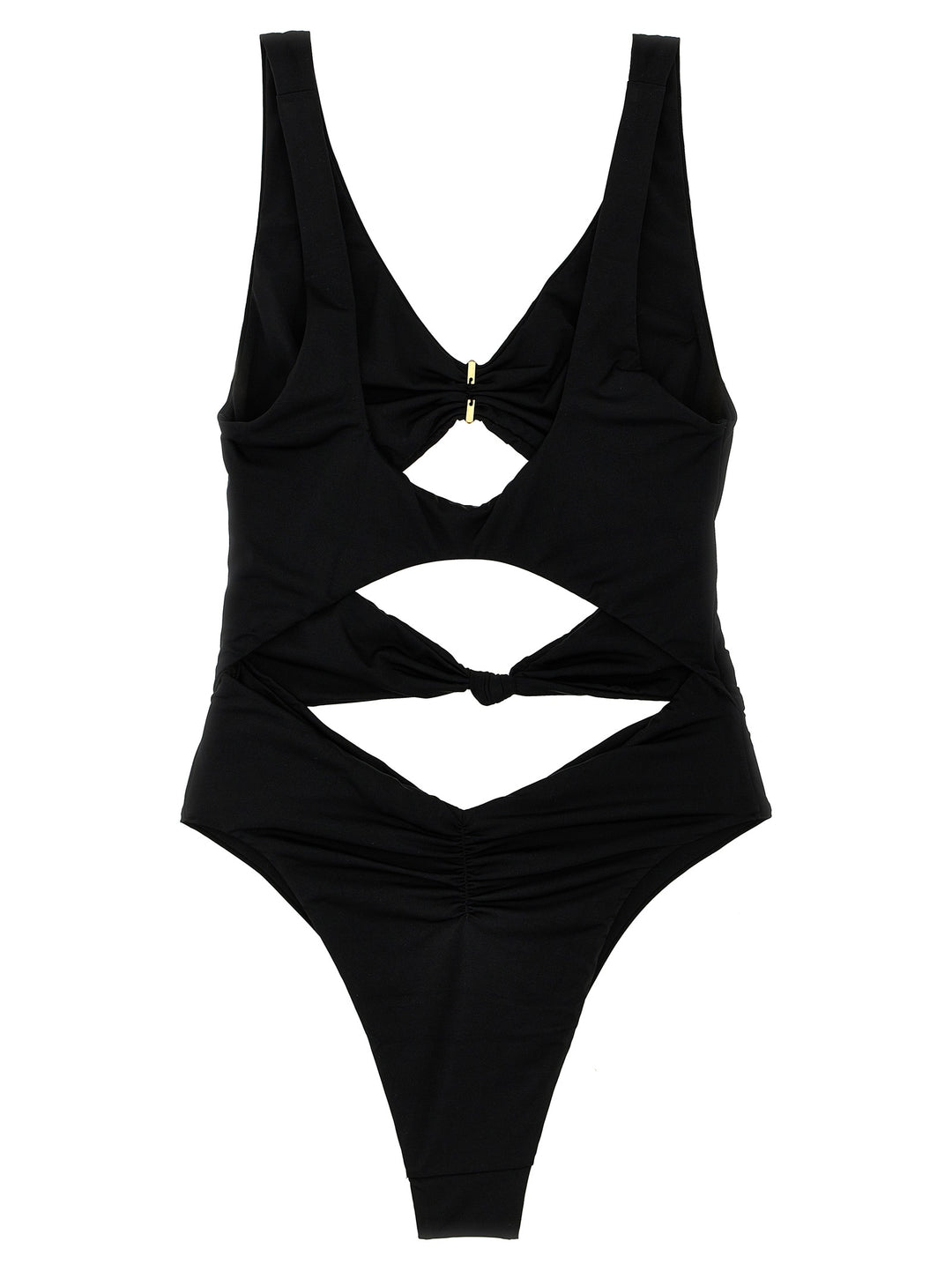 Knot One-Piece Swimsuit Beachwear Nero