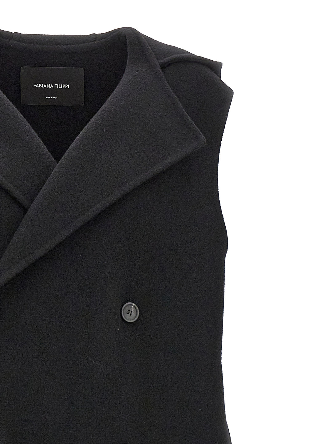 Double-Breasted Vest Gilet Nero