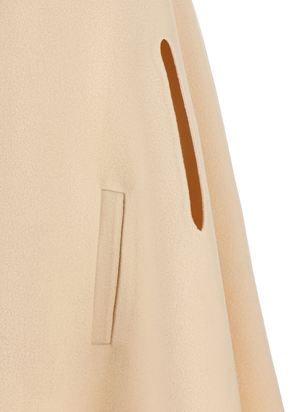 Hooded Cape Mantelle Beige