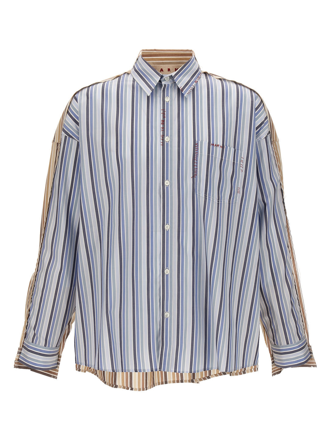 Unfinished Striped Shirt Camicie Multicolor