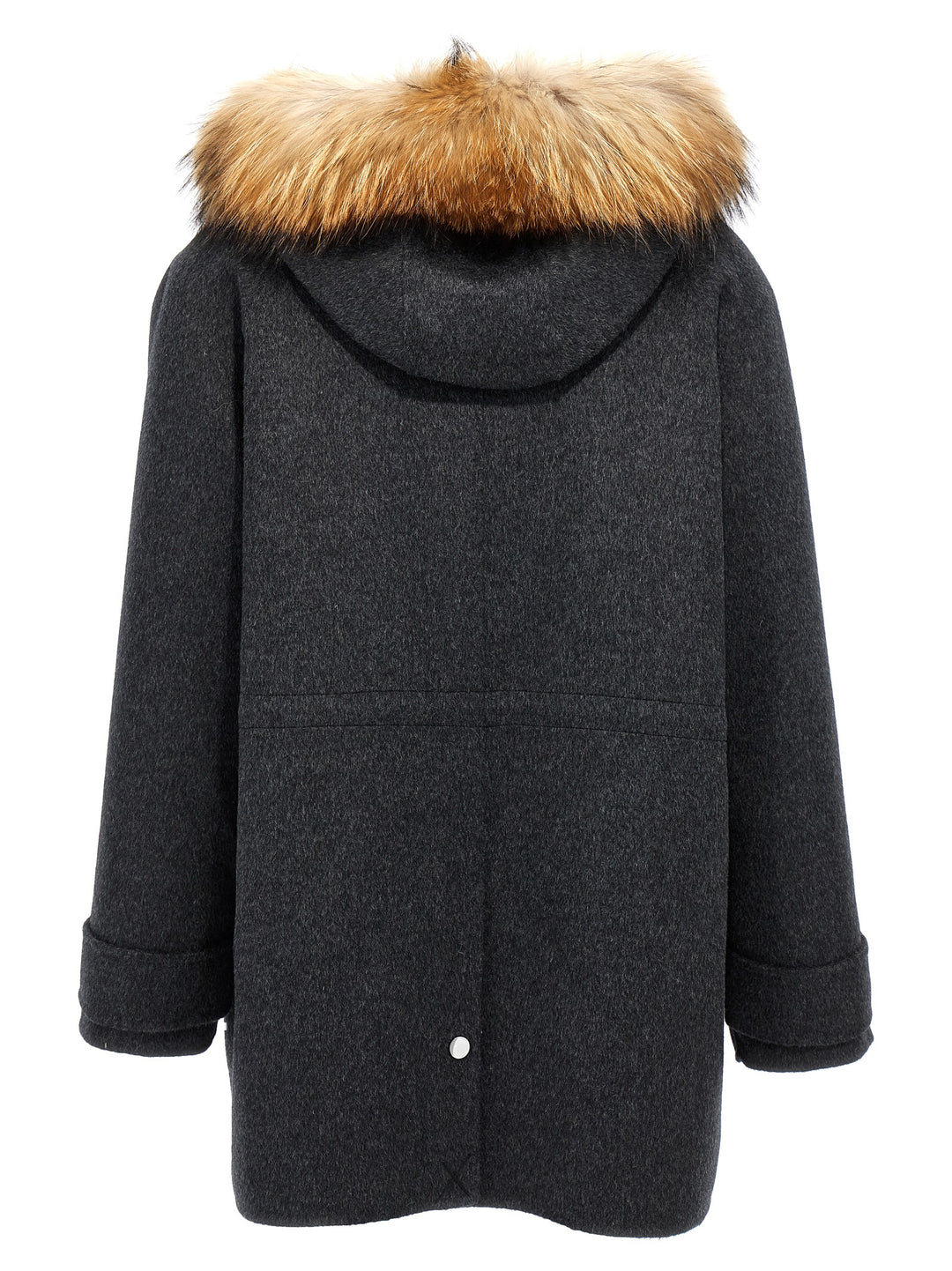 Fur Parka Giacche Grigio