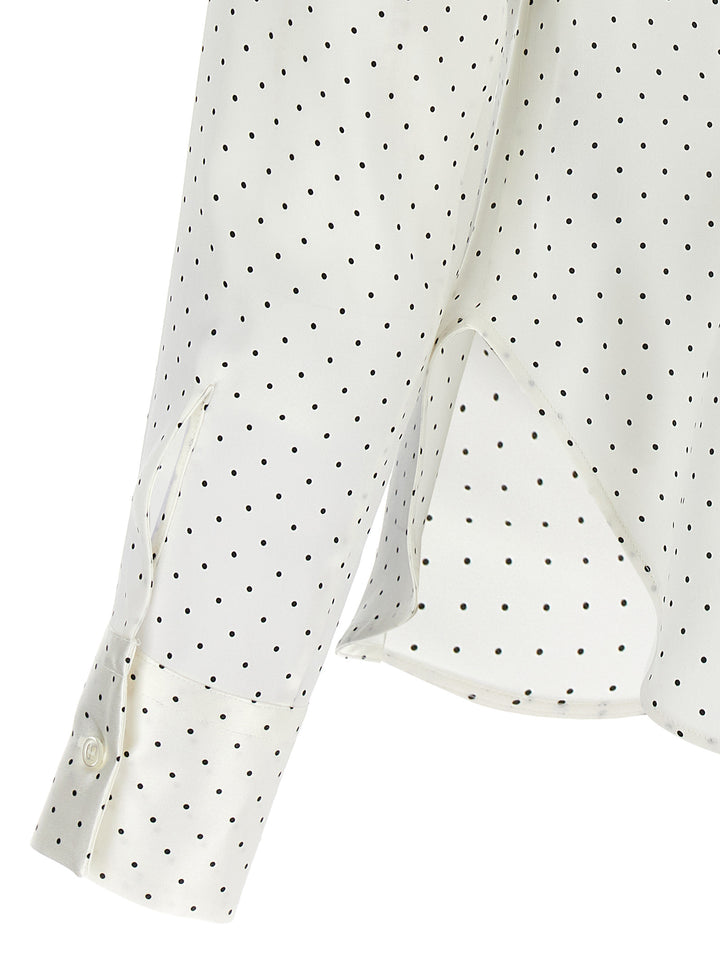 Polka Dot Silk Shirt Camicie Bianco/Nero