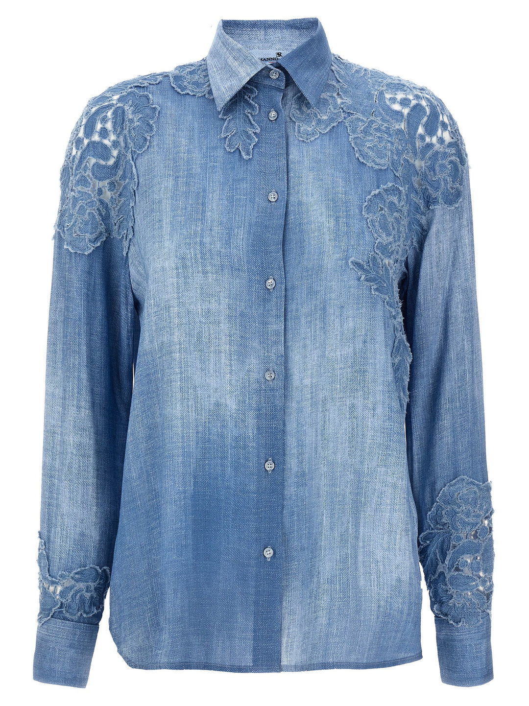 Macramé Shirt Camicie Celeste