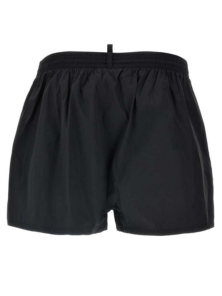 Midi Boxer Shorts Beachwear Nero