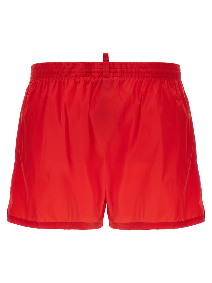 Midi Boxer Shorts Beachwear Rosso