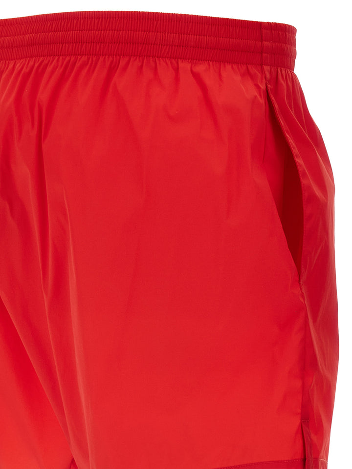 Midi Boxer Shorts Beachwear Rosso