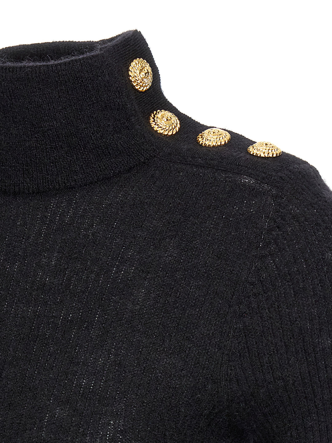 Mohair Button Sweater Maglioni Nero