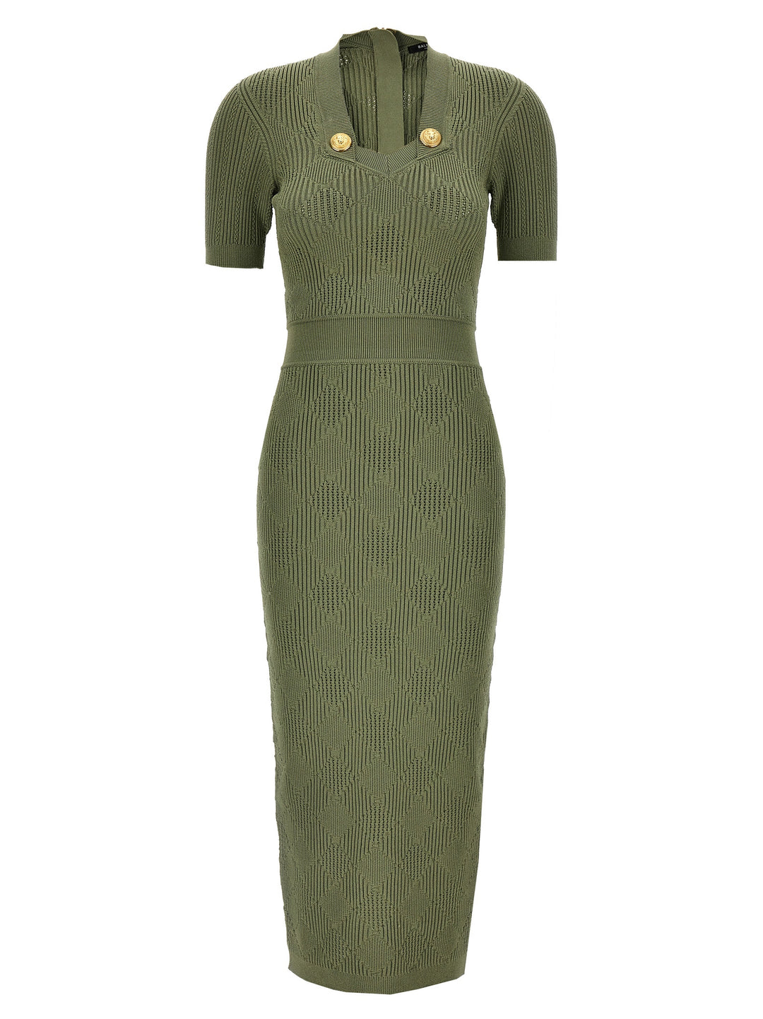 Openwork Knit Dress Abiti Verde