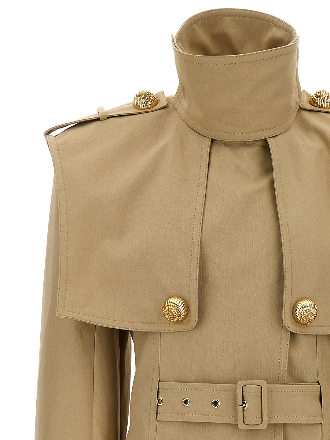 Chiocciola Trench E Impermeabili Beige