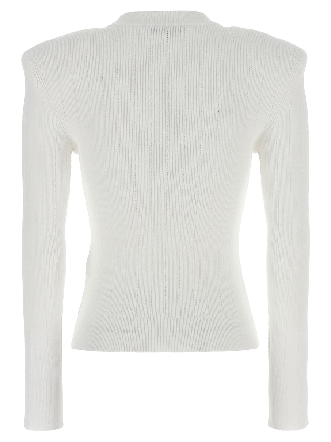 Logo Button Sweater Maglioni Bianco