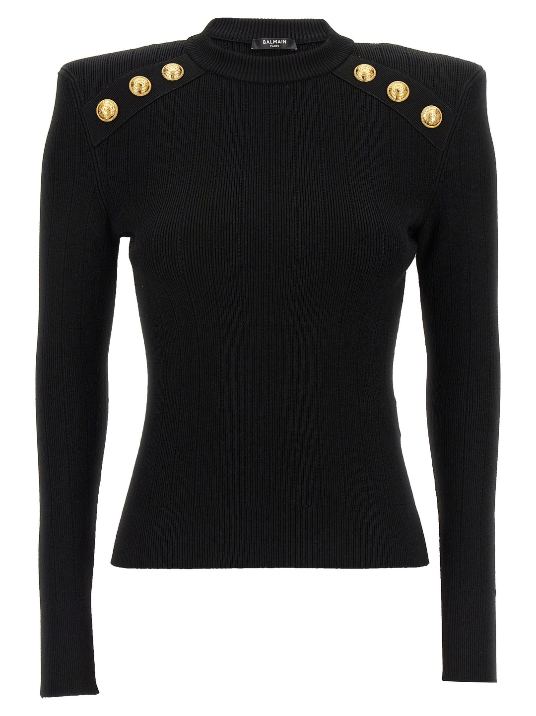 Logo Button Sweater Maglioni Nero