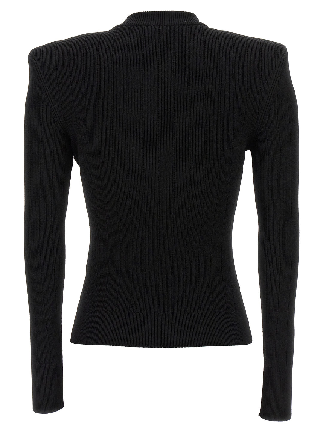 Logo Button Sweater Maglioni Nero