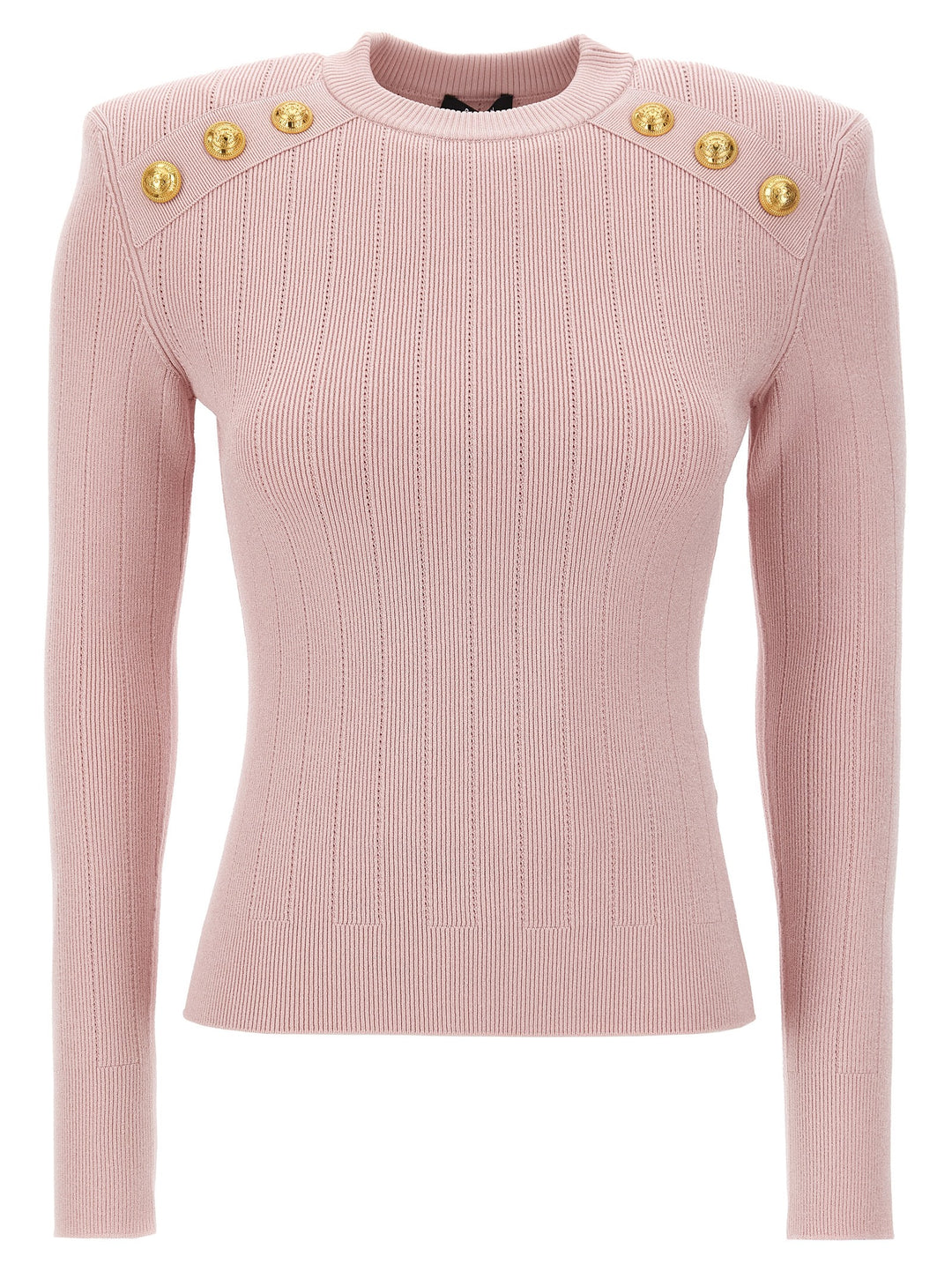 Logo Button Sweater Maglioni Rosa