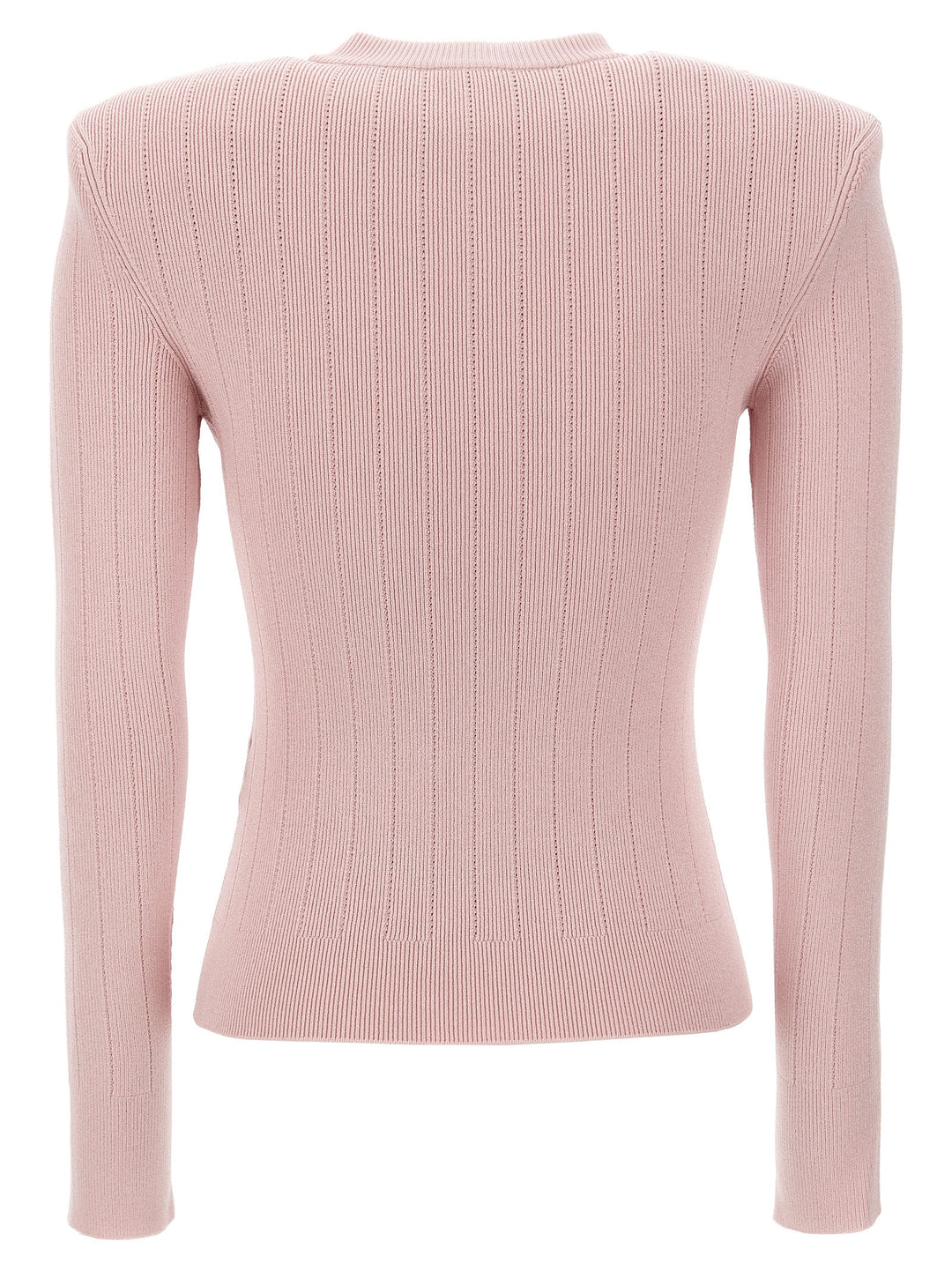 Logo Button Sweater Maglioni Rosa