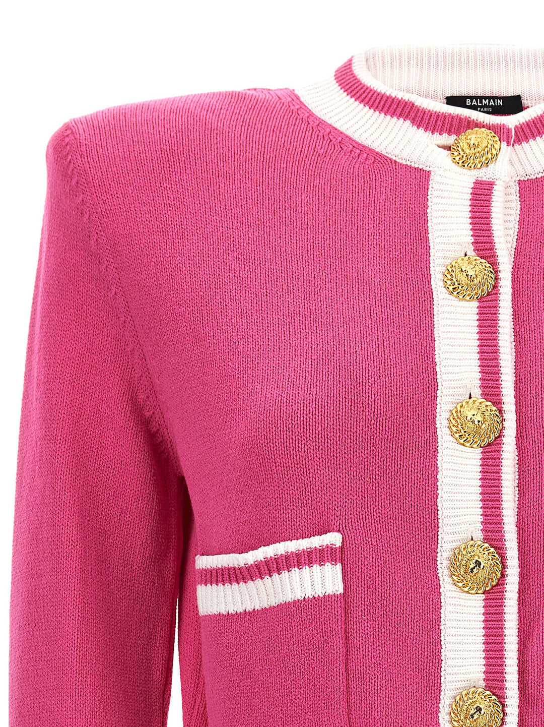 Balmain Signature Maglioni Fucsia