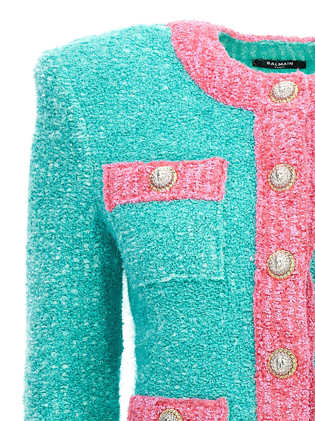 Tweed Jacket Blazer And Suits Multicolor