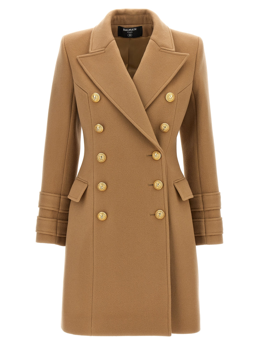 Cashmere Double-Breasted Coat Trench E Impermeabili Beige