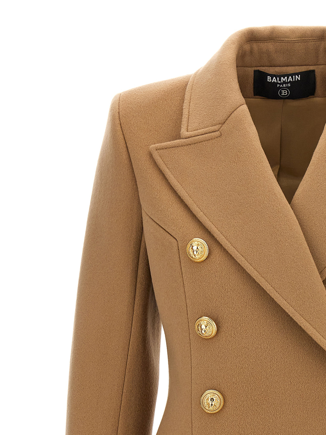 Cashmere Double-Breasted Coat Trench E Impermeabili Beige