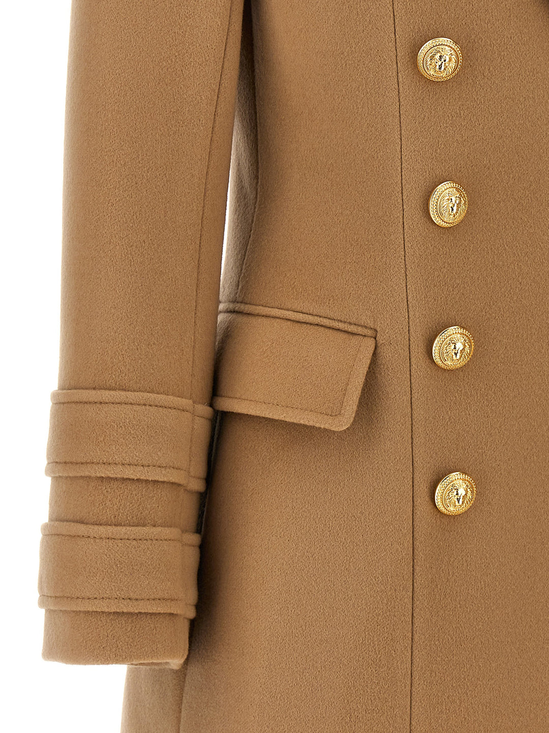 Cashmere Double-Breasted Coat Trench E Impermeabili Beige